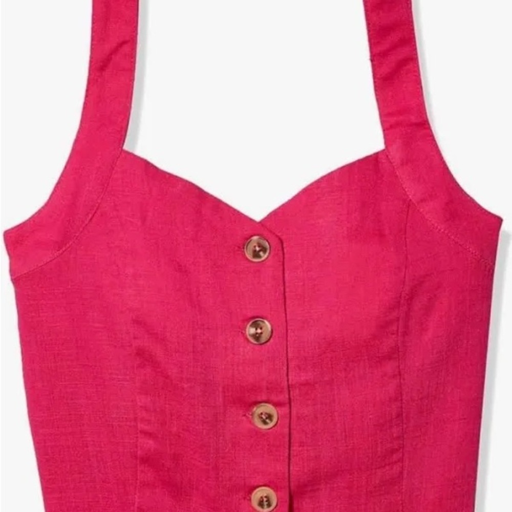 NWT Anthropology Moon River Linen Short/halter Set
